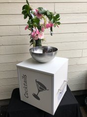 Fontaine à cocktail fleurs fraiches 