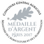 logo médaille d'argent Paris 2017 - pour la bière Blonde Lancelot - MORGANE