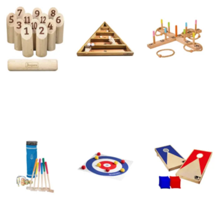 Pack 6 jeux en bois